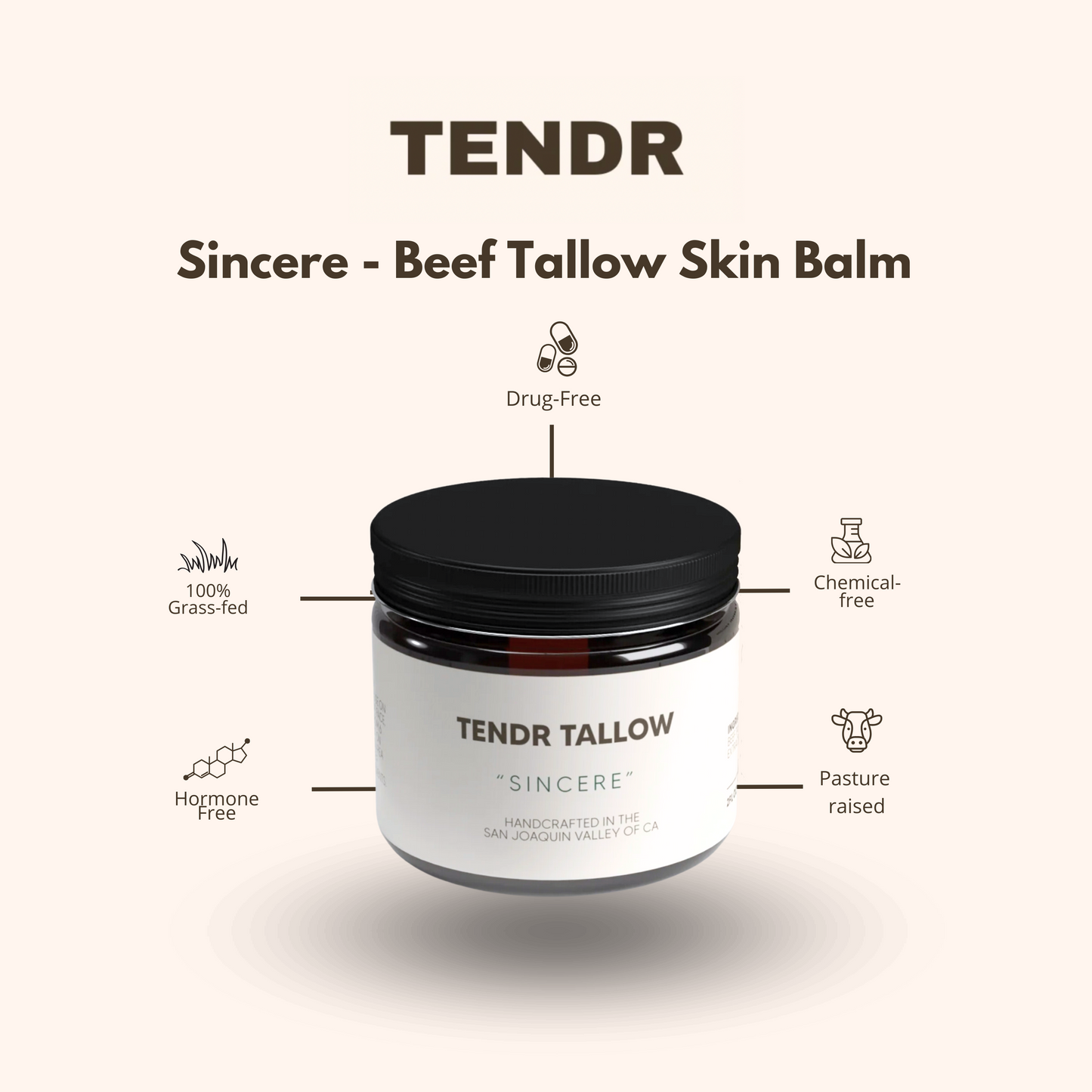 Sincere - Tallow Skin Balm - 2oz